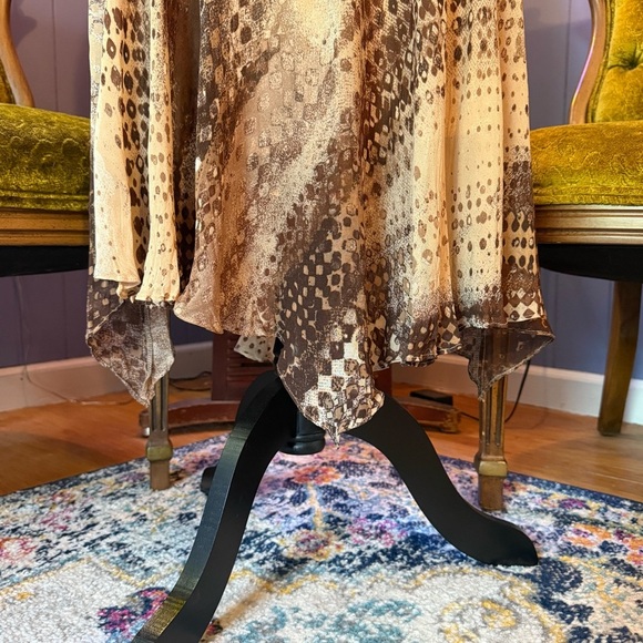 Y2K Eva Blue Asymmetrical Fairycore Sequin Dress Size 10 - Picture 6 of 15